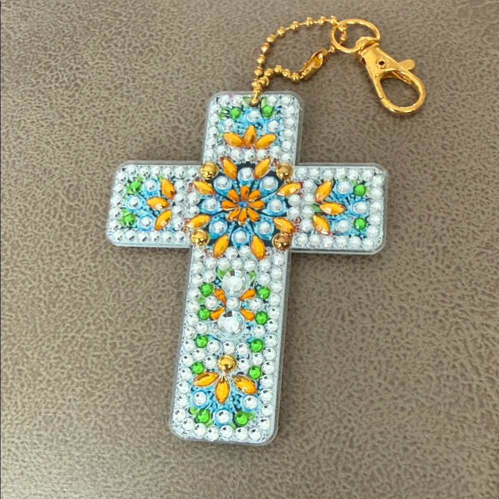 Colorful Cross Key Holder